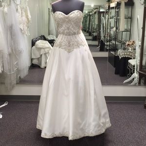 Christina Wu detachable train ball gown. Size 14